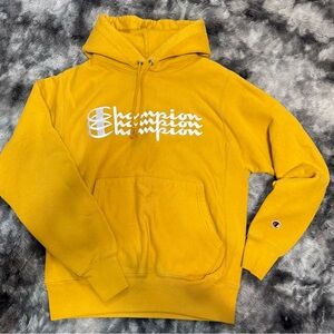 Champion Men's Mustard Hoodie